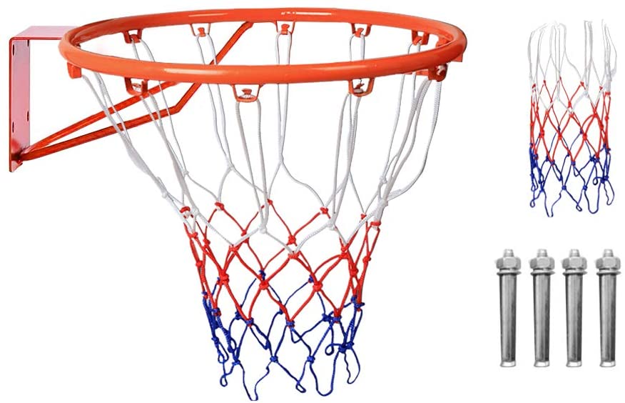 irsnigi Basketball Rim, Hanging Basketball Wall Mounted Basketball Hoop